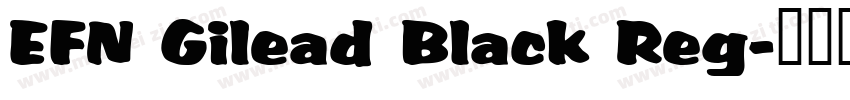 EFN Gilead Black Reg字体转换